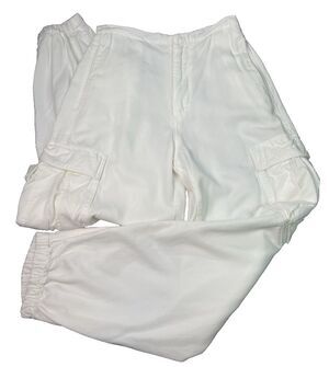 Topshop NWOT womens white cargo jogger pants sz 4 boho peasant festival